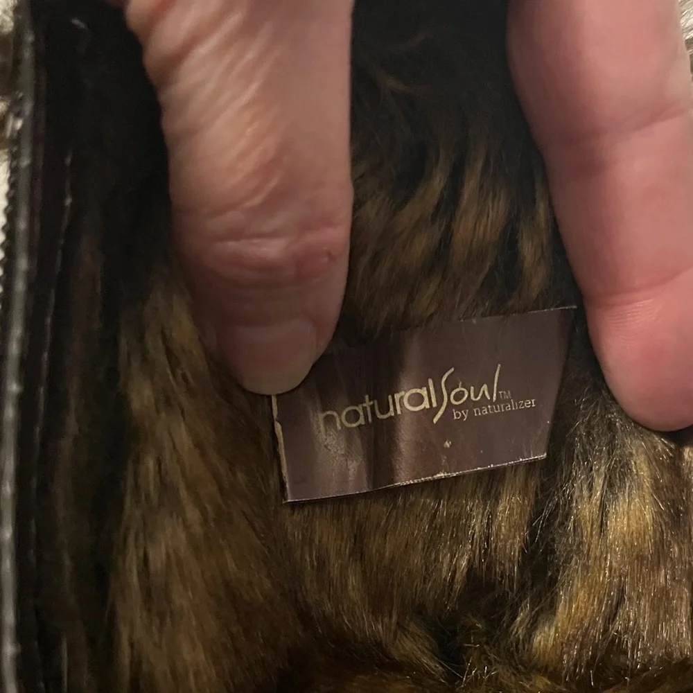 Natural Soul Brown Faux Fur Winter Boots